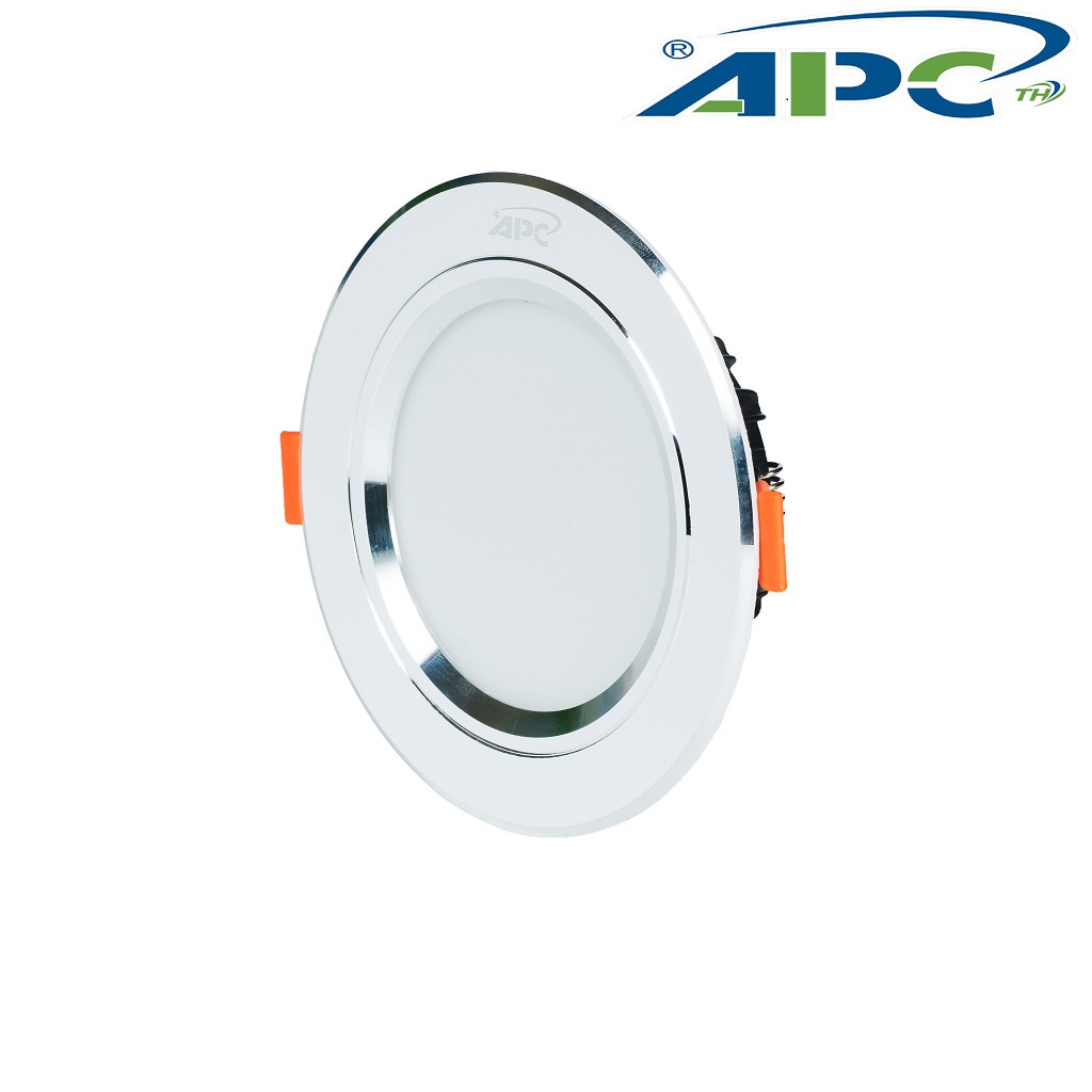 Đèn Led âm trần cao cấp APC lighting thiết kế mặt viền cong cách điệu sơn tĩnh điện , đèn âm trần tiết kiệm điện (7W )