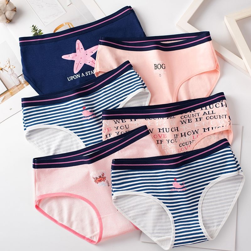 Xả kho bán lỗ Quần Lót Nữ Cotton quần chip viền ren gân tăm kháng khuẩn hoạ tiết viền ren sexy điệu đà