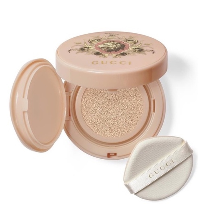 Gucci NEW Golden Lion Cushion Foundation Brighten Skin Tone Moisturizing Nourishing Skin SPF22 14g Phấn Nước Trang Điểm Dưỡng Ẩm Làm Sáng Tông Màu Da Thương Hiệu