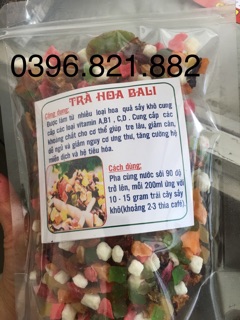 Combo si 1 kg trà hoa quả bali cho khách