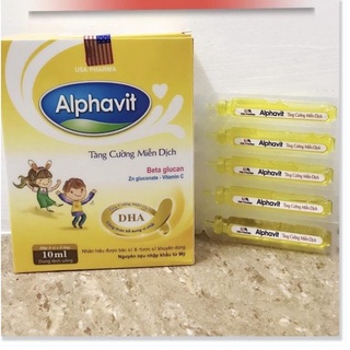 Alphavit tăng cường miễn dịch cho bé, đảm bảo chất lượng, dễ uống và dễ sử dụng Hộp 20 ống