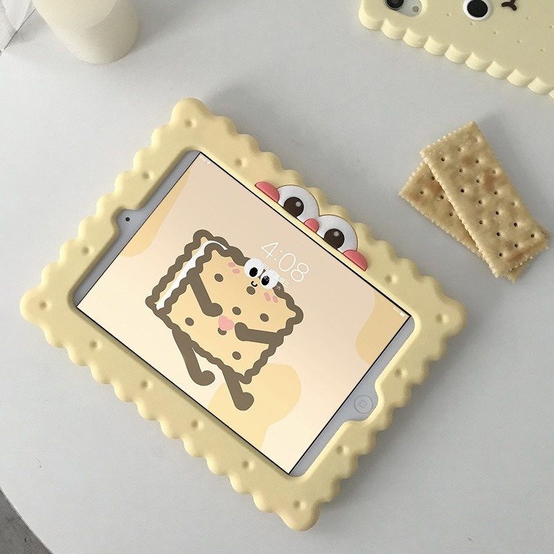 Ốp Máy Tính Bảng Chống Rơi Hình Bánh Quy Cho iPad 2/3/4 iPad 2017/2018/2019/2020 Air 1 Air 2 Air 3 Mini 4 Mini 5