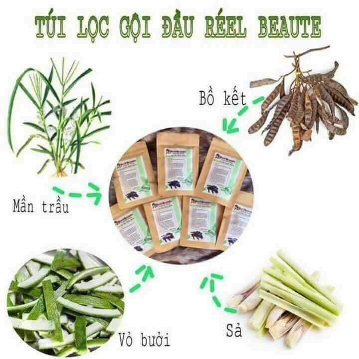 Túi gội đầu thảo mộc REEL BEAUTE.