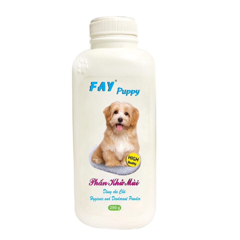 PHẤN FAYPUPPY-KITTY TẮM KHÔ KHỬ MÙI-CỰC THƠM-DIỆT KHUÂN CHO CHÓ MÈO-PHẤN FAY KHỬ MÙI HÔI CHO CHÓ MÈO CON 120G