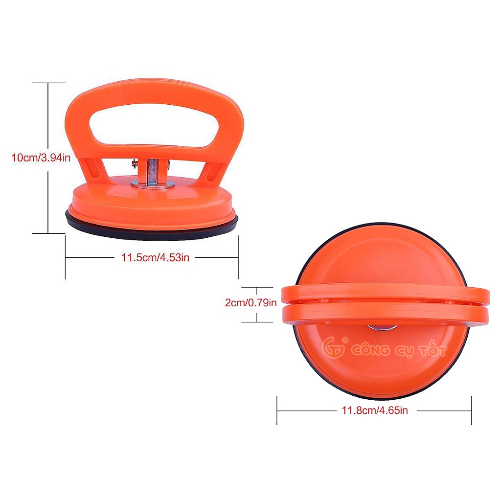 Tay hít mini phi 55mm màu cam hít tối đa 15kg