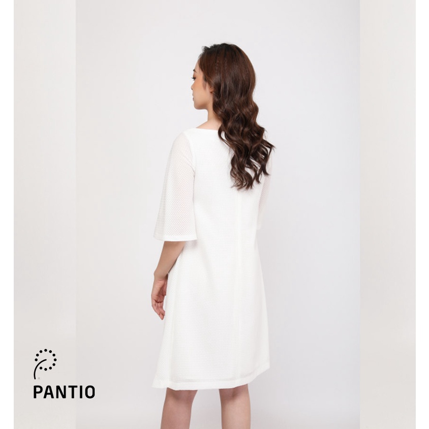 Đầm công sở tay lỡ đính hoa thời trang FDC92277 - PANTIO