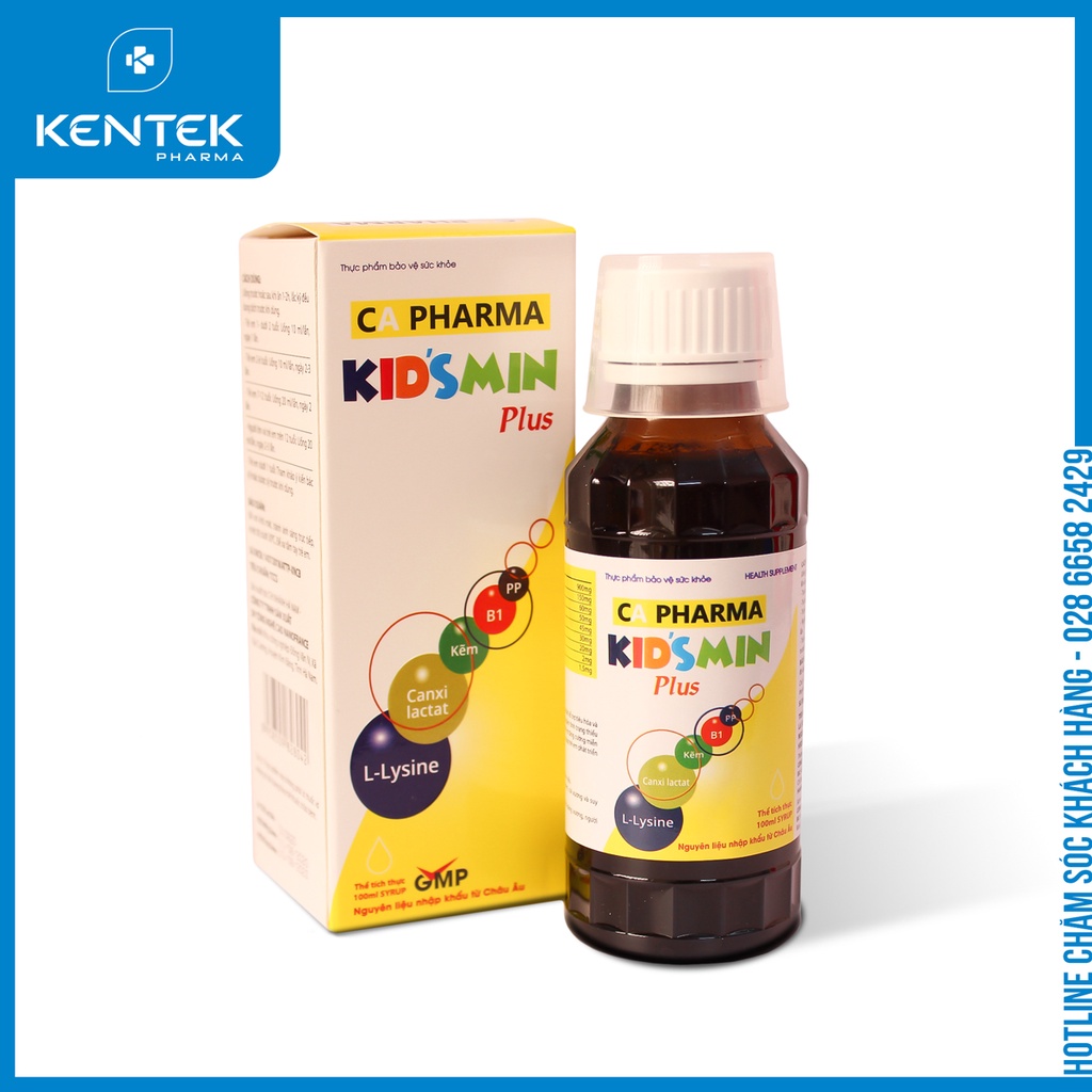 KIDSMIN PLUS BỔ SUNG VITAMIN TĂNG CƯỜNG HỆ MIỄN DỊCH (Chai 100ml)