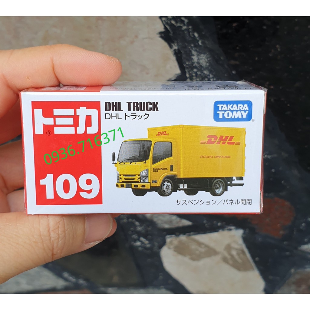 Mô hình xe tải DHL tomica Nhật bản No109 (Có Hộp)