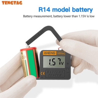ANENG 168Max Digital Lithium Battery Capacity Tester Universal Test Checkered Load Analyzer Display Check AAA AA Button Cell