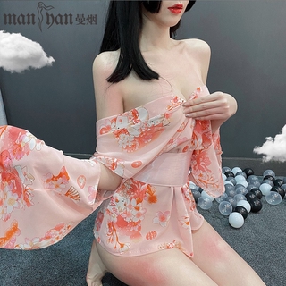 Bộ đồ ngủ kiểu kimono phong cách nhật bản gợi cảm cho nữ