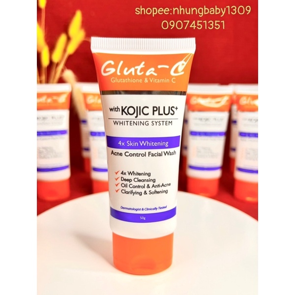 Sữa rửa mặt Gluta-C Kojic Plus làm tươi sáng da (50g)