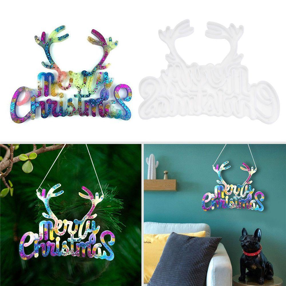 Khuôn Silicone Làm Trang Sức Treo Tường Hình Hươu Độc Đáo