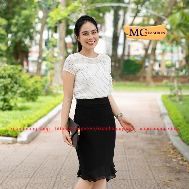 Chân Váy Dài Dáng Công Sở, Kiểu Đuôi Cá, Lưng Cao Mc Fashion Màu Đen, Size Đủ, Chất Liệu Vải Đẹp Cv0331