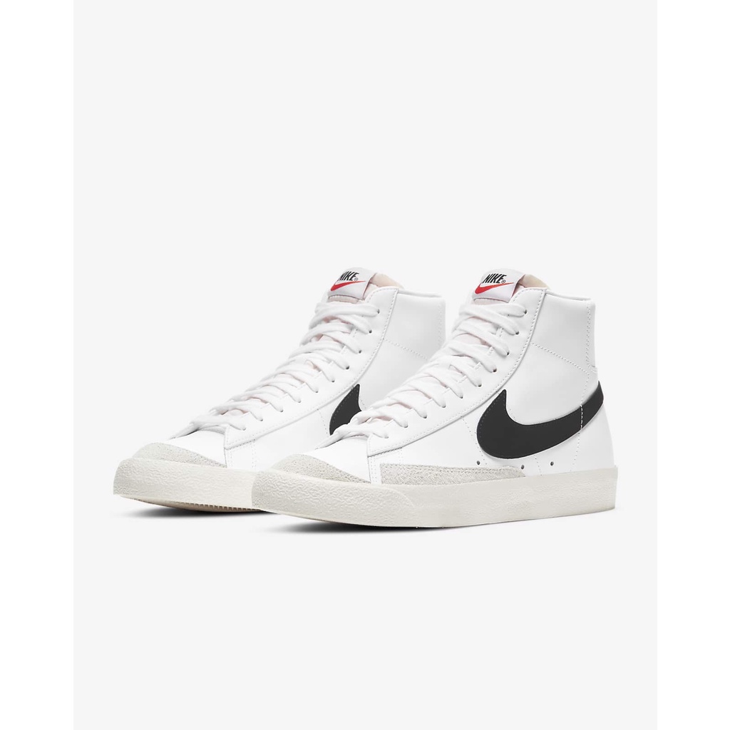 Giày Sneaker Nike Blazer Mid 77 Vintage White Black Cổ Cao,Thấp Kiểu Dáng Thể Thao Phối Màu Đen Trắng Cao Cấp Full Box