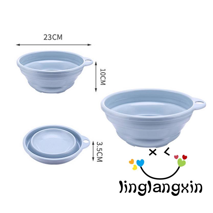 Thau nhựa silicon có thể xếp gọn tiện dụng