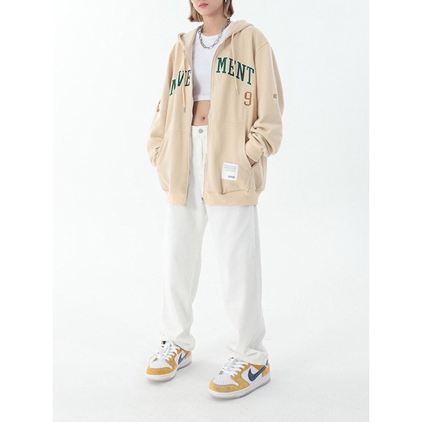Áo Khoác Nỉ Move Ment PEONYB Unisex  Hoodie zip form rộng tay bồng kiểu dáng oversize cá tính hàn quốc đẹp
