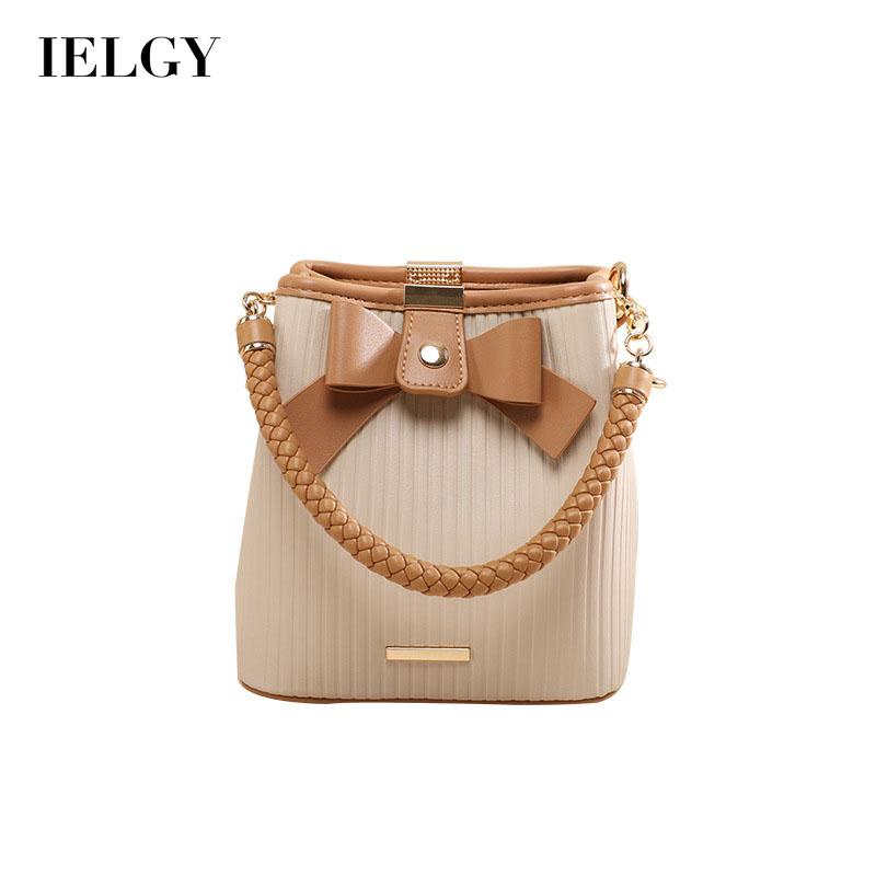 Túi đeo chéo IELGY dạng xô cao cấp dễ phối đồ thời trang cho nữ