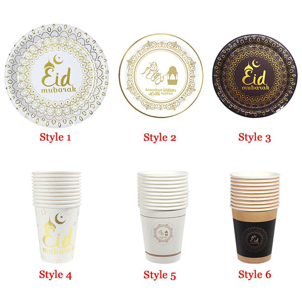 Set 10 Cốc Giấy Phong Cách Hồi Giáo Dùng 1 Lần