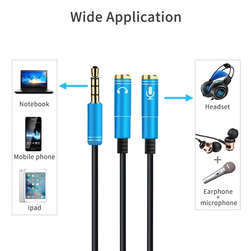 Dây Cáp Nối Dài Tai Nghe 3.5mm Cho Laptop Aux