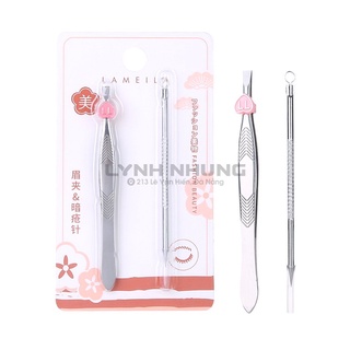 Set 02 nhíp và cây lấy mụn