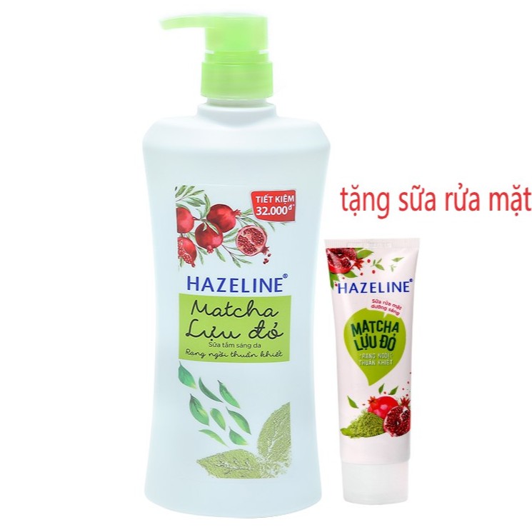 🍀🍀 Sữa Tắm Hazeline Matcha Lựu Đỏ - Sáng Da 900g
