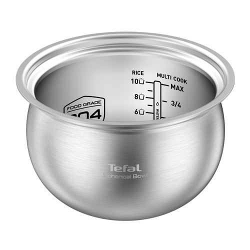 Nồi áp suất điện tử 2 lồng niêu chống dính nấu cơm hầm chậm đa năng 5L Tefal Smart Pro CY638868 1300W - Hàng chính hãng