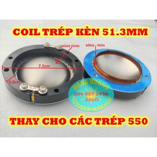 Coil loa treble kèn 51.3mm không cọc - giá 2 cái