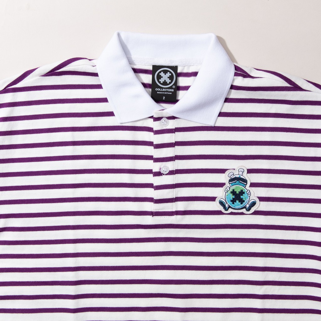 Áo Polo Collectors Dr.Bon Striped "Purple Ink"