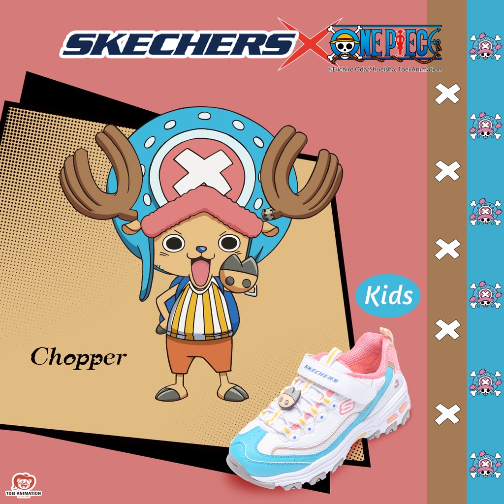 Skechers Giày Thể Thao Bé Gái One Piece Skechers Dlites 1.0 - 317000L-WBPK