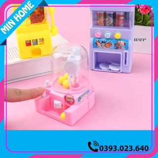 Đồ chơi máy gắp bóng và máy bán nước giải khát phiên bản mini cho bé