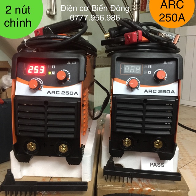 Máy Hàn 🔥FREESHIP🔥 Tặng Bó 20 que hàn Hàn que 5 ly với máy hàn JASIC ARC-250A model mới 2 nút chỉnh công nghệ Anh Quốc