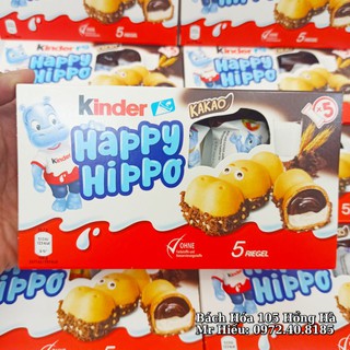 [Hỏa Tốc] Socola Kinder Happy Hippo 5 thanh