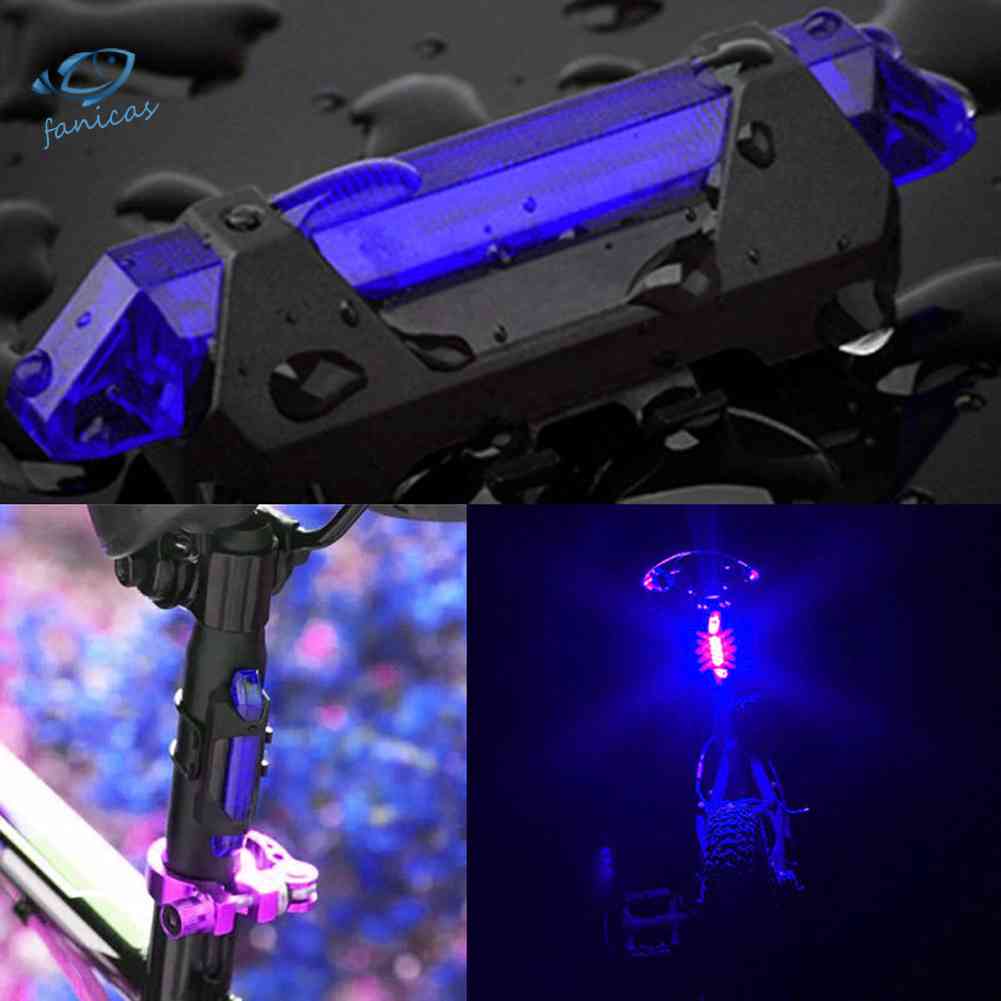 Đèn LED Cảnh Báo Gắn Đuôi Xe Đạp Chống Nước Có Thể Sạc Lại Bằng Cổng USB