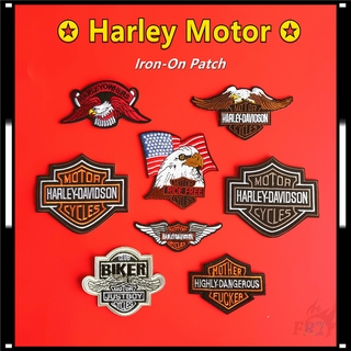 Miếng vá ủi quần áo họa tiết logo xe mô tô Harley cá tính