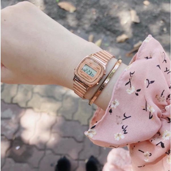 Đồng hồ nữ LA670 quý phái, siêu phẩm casio Full box tặng kèm pin, cam kết bảo hàn