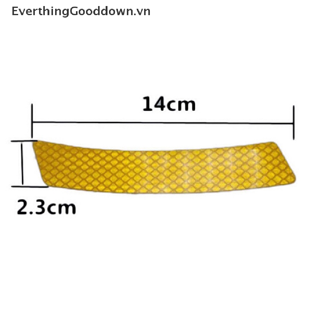 Everthinggooddown 2 Miếng Dán Phản Quang Cảnh Báo Cản Sau Xe Hơi