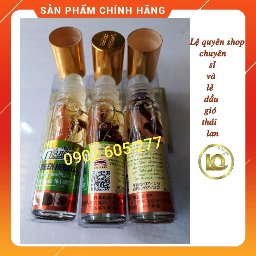 [Hàng chính hãng loại 1]Dầu lăn nhân sâm thái lan 8ml