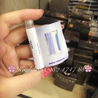 Vial 1.5ml nước hoa nam ultraviolet của hãng paco rabanne