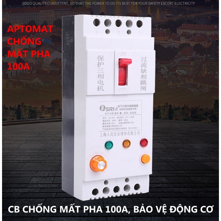 Attomat chống mất pha  100A - CB chống mất pha