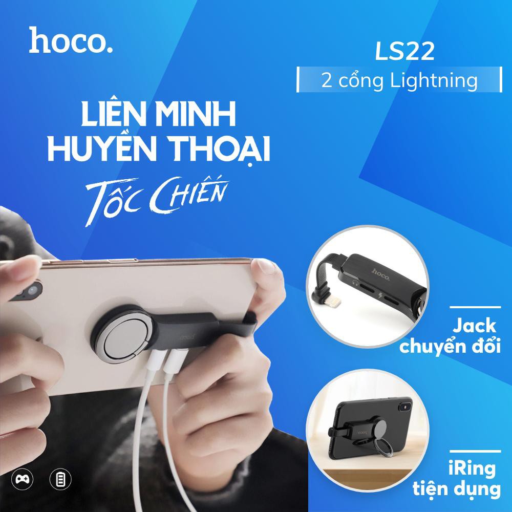 Bộ Jack Chuyển Đổi 2 Đầu Lightning và 3.5 mm - Cáp Chuyển Đổi Tai Nghe IPhone - Hỗ Trợ Chơi Game