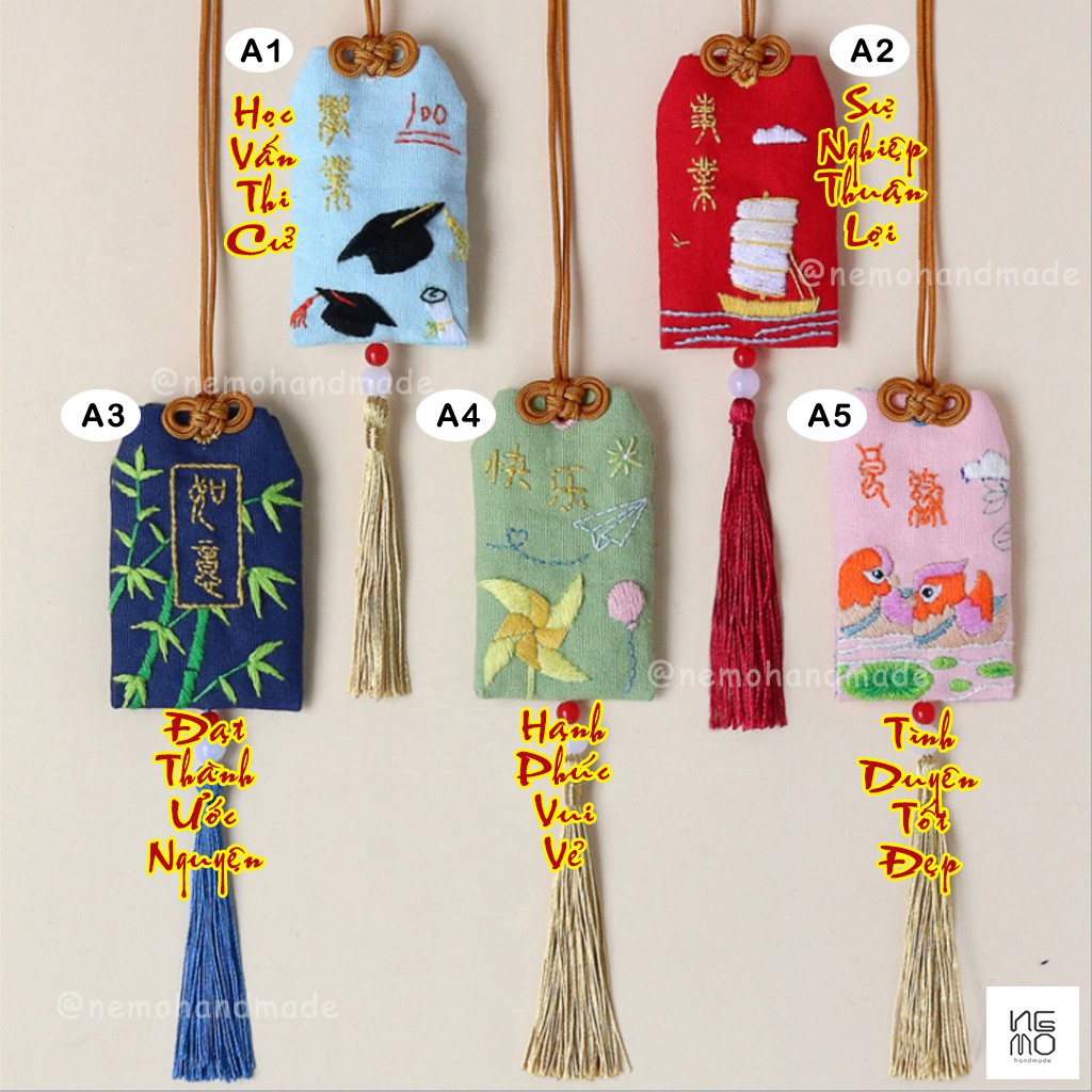 Bộ Kit/ Diy Tự Làm Túi Ước Nguyện Omamori Nemo Handmade - BKOMPT