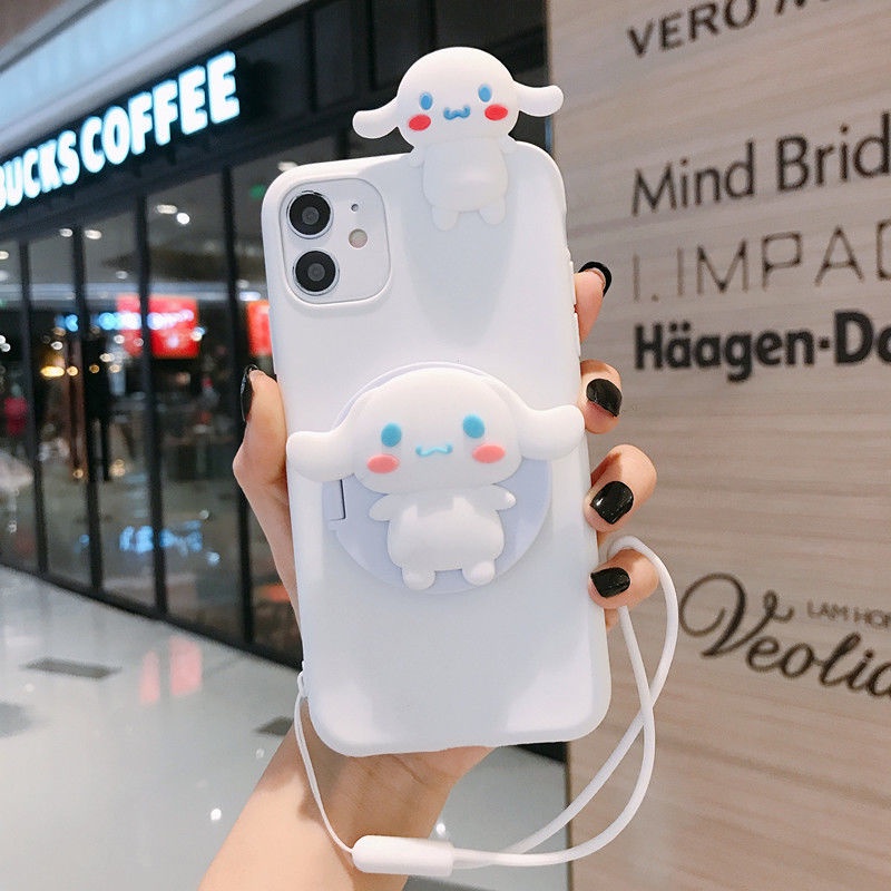 Ốp Điện Thoại Mặt Gương Hình Thỏ Cinnamon Cho iPhone 6 6s 6p 6sp 7 7p 8 8p X Xs Xsmax