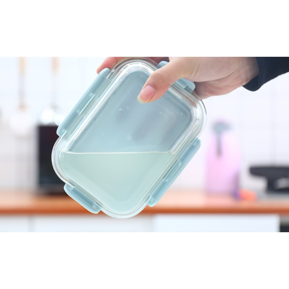 Combo hộp cơm thủy tinh 2 ngăn + 1 hộp thủy tinh 1 ngăn + túi đựng | BigBuy360 - bigbuy360.vn