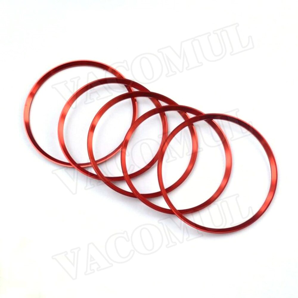 Bộ 5 Vòng Trang Trí Lỗ Thông Gió Máy Điều Hòa Cho Mercedes Benz A B GLA CLA Class W176 W246 C117 X156 AMG