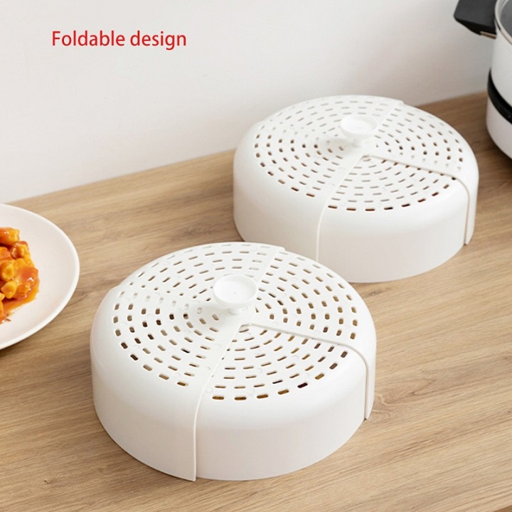 Lồng Bàn Đậy Thức Ăn Mini Gấp Gọn Tiết Kiệm Cho Không Gian Bếp - Lồng bàn nhỏ bằng nhựa tránh bụi - Khay đậy thức ăn