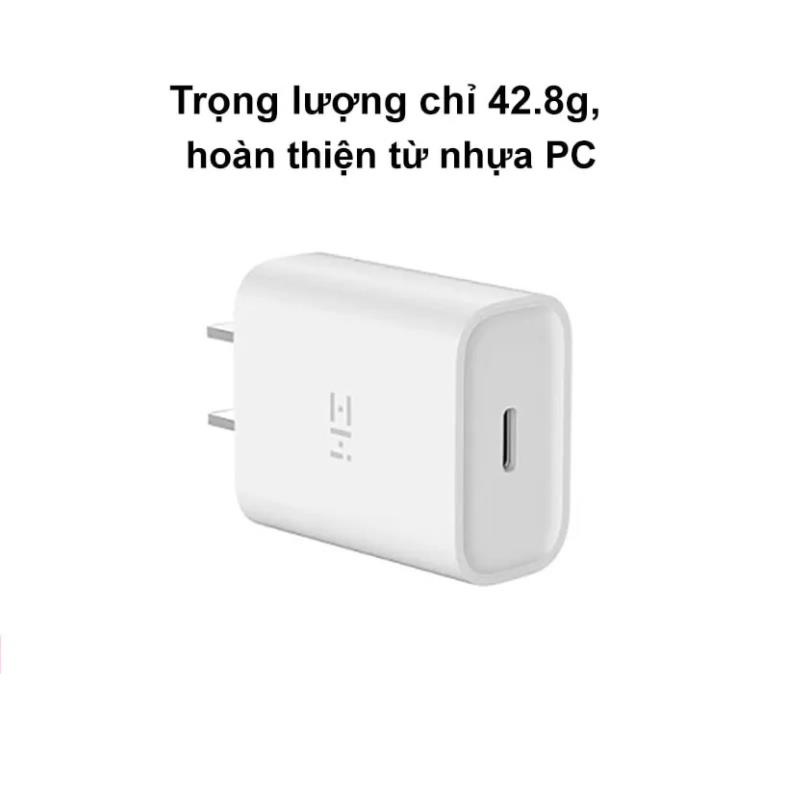Adapter cốc củ sạc Xiaomi Zmi Cổng Type C  Công suất 20W PD ZMI-HA716