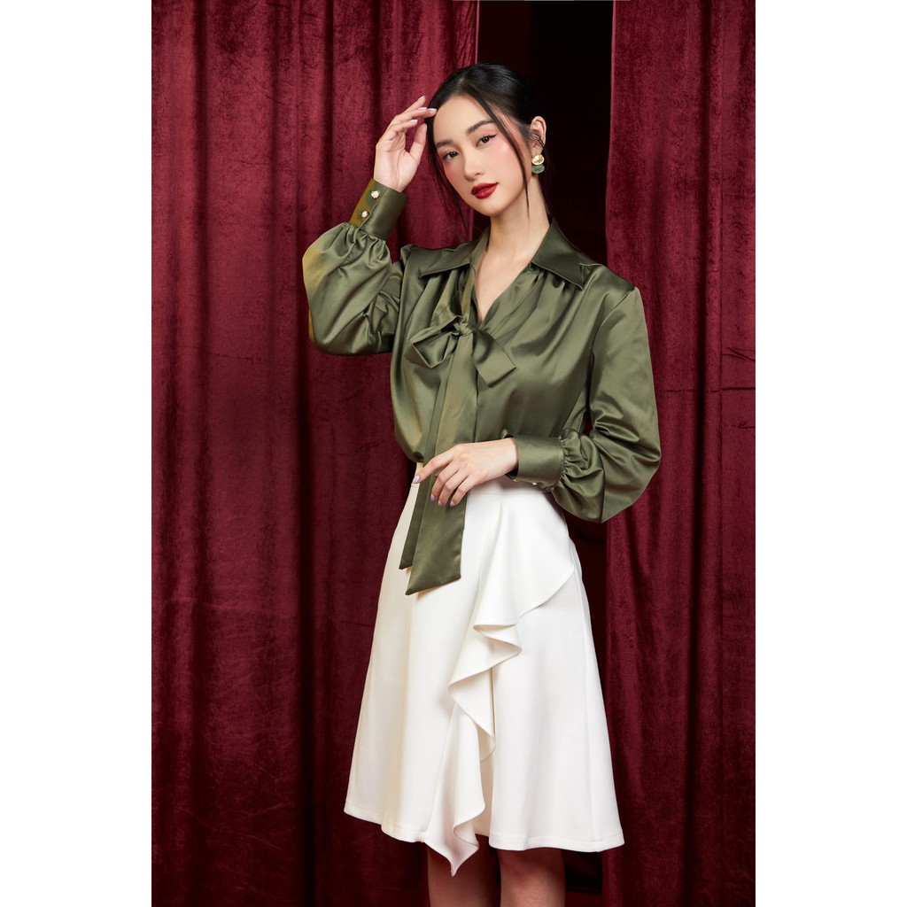 LALLA - Váy chữ a xòe nhẹ nữ