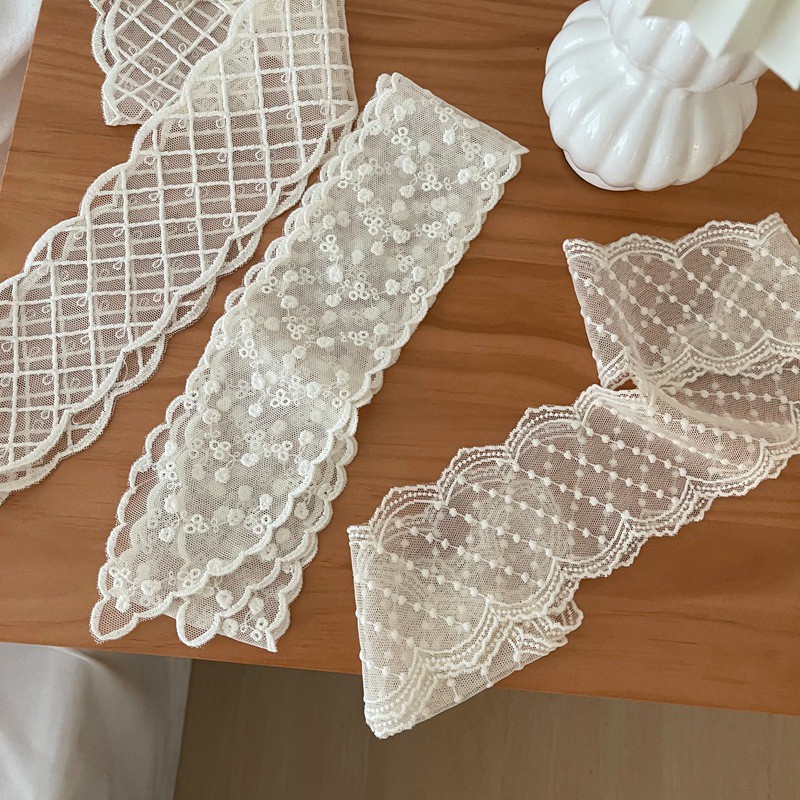 Khăn vải ren Hàn Quốc buộc tóc xinh xắn cho nữ