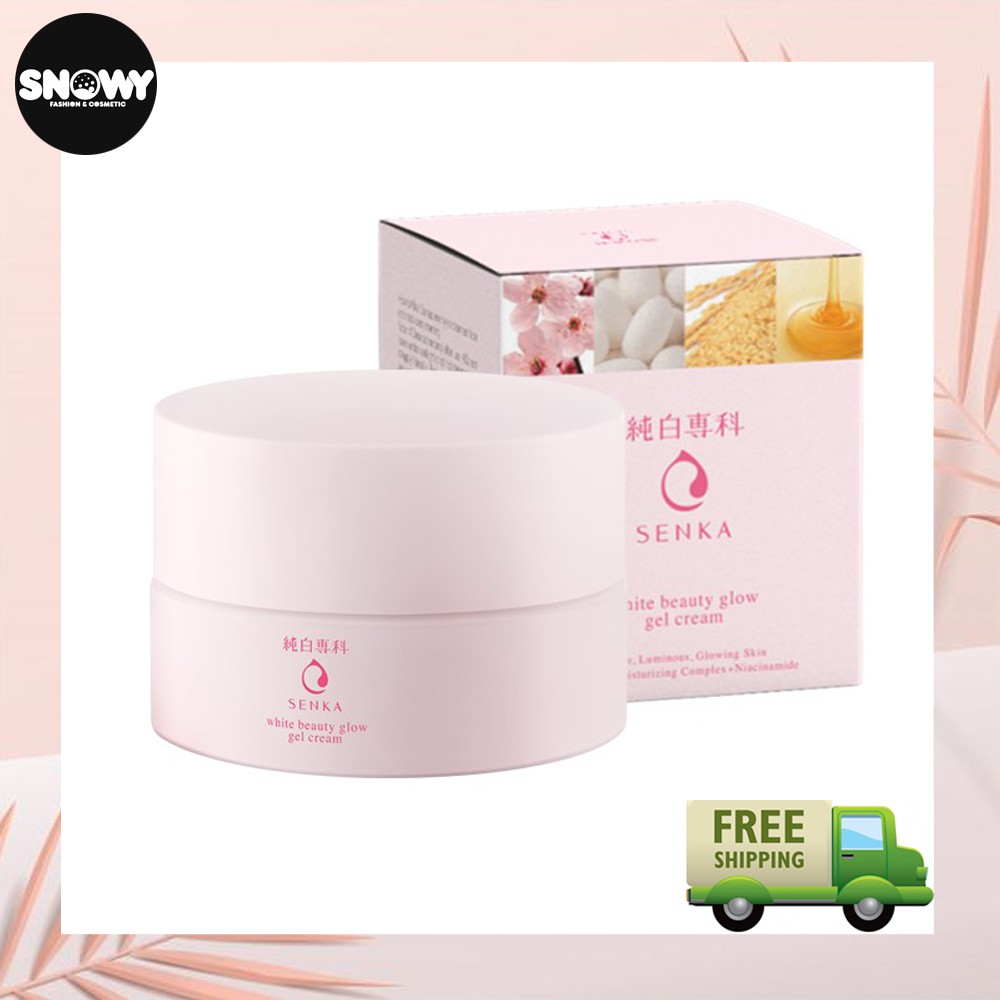 Kem dưỡng trắng da ban đêm Senka White Beauty Glow Gel Cream 50g