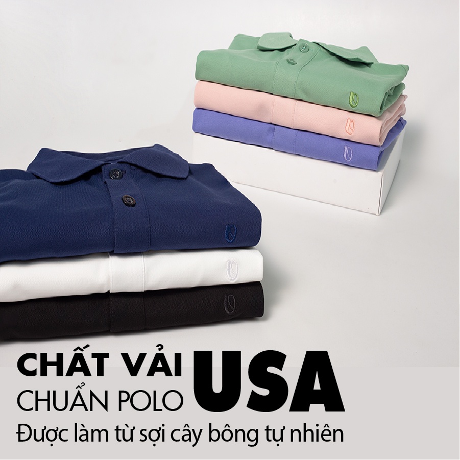 Áo Polo Nam BASIC OVERCO Cao Cấp Chất Vải Cotton USA Mềm Mịn Thoáng Mát 7 Màu